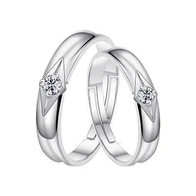 Product name: Fancy Lover Rings Pair Features: Size: Adjustable Color:  Silver Imported Silver couple rings pair for lovers with adjustable… |  Instagram