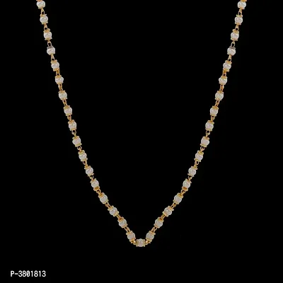 Unique White & Grey Pearl 22Inch Necklace With 3Line Pink Oval Pearls -  Pure Pearls