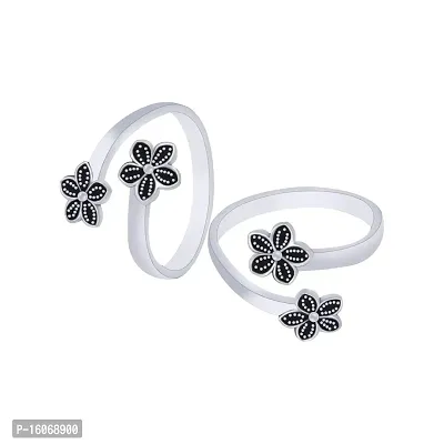 Sukkhi Traditional Silver Rhodium Plated CZ Toe Ring for Women - Sukkhi.com
