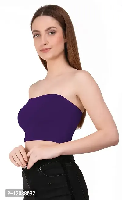 Buy The BLAZZE 1037 Women's Seamless Strapless Stretchable Inner Camisole  Bandeau Crop Tube Top for Women Online In India At Discounted Prices