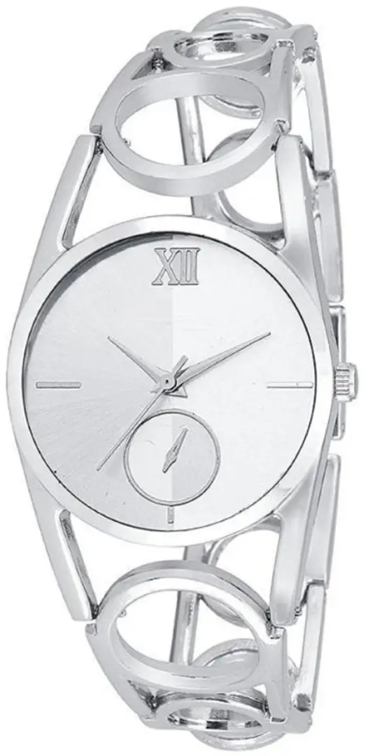 Silver chain watch women's hot sale