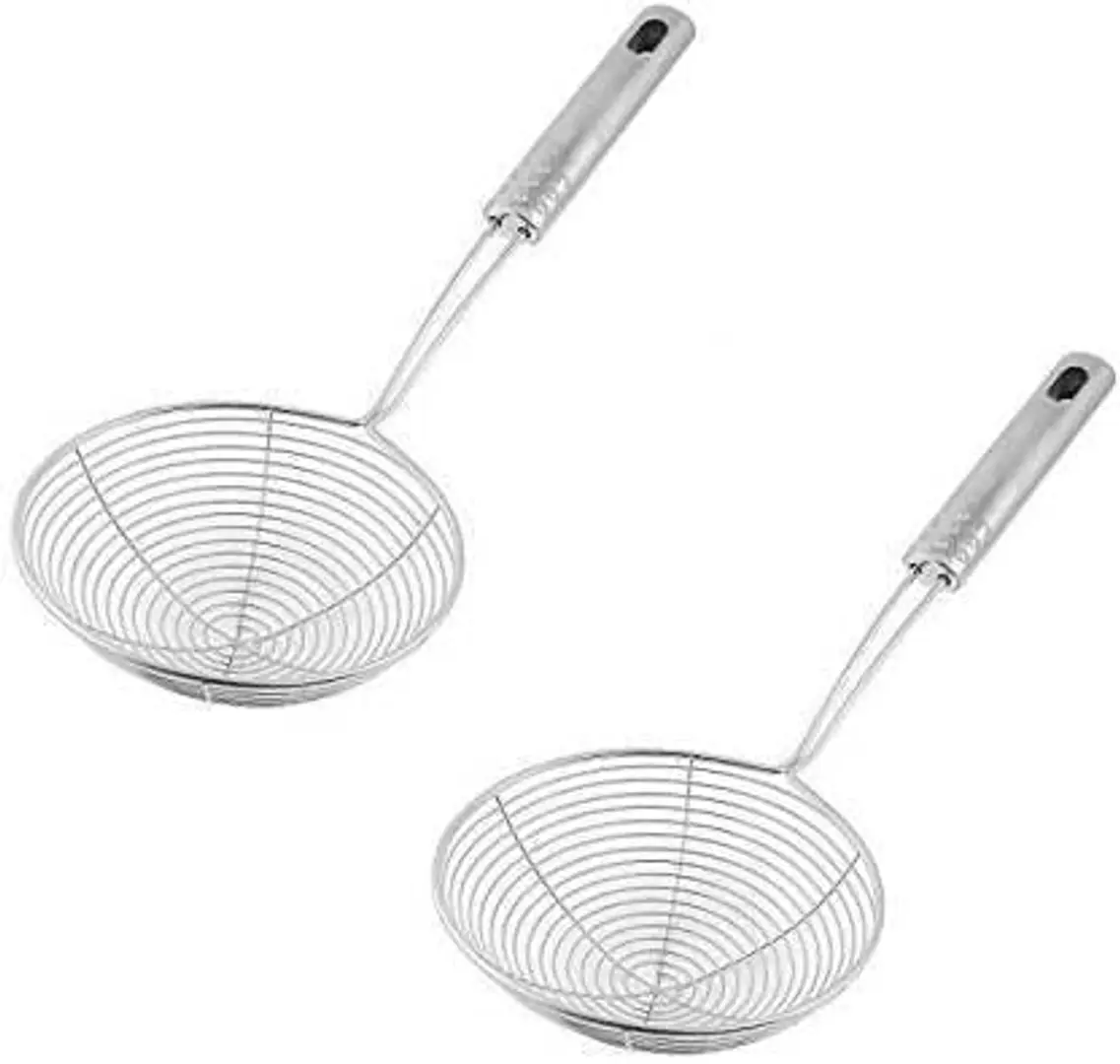 Buy Deep Fry Strainer Jhara Jhaari for Oil Frying Mesh Strainer for ...