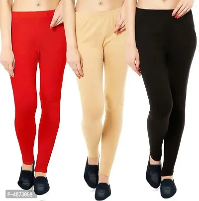 Buy Omikka Stylish Women's Popular 160 GSM Stretch Bio-Wash Ankle Length  Leggings - Regular and 20+ Best Selling Colors Pack of 2 (Free Size) Online  - Get 46% Off