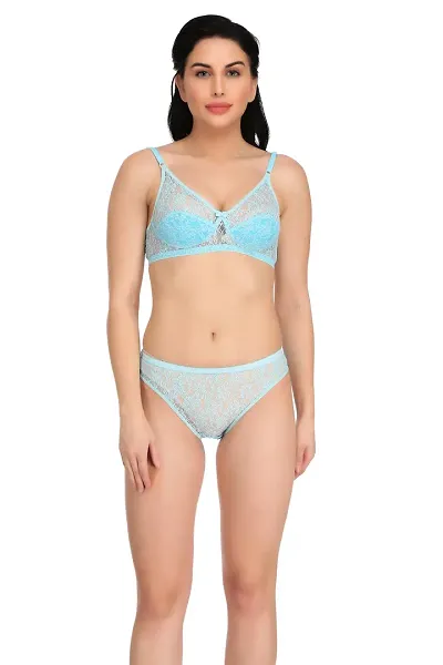 Buy online Pink Net Bras And Panty Set from lingerie for Women by Body Liv  for ₹399 at 8% off