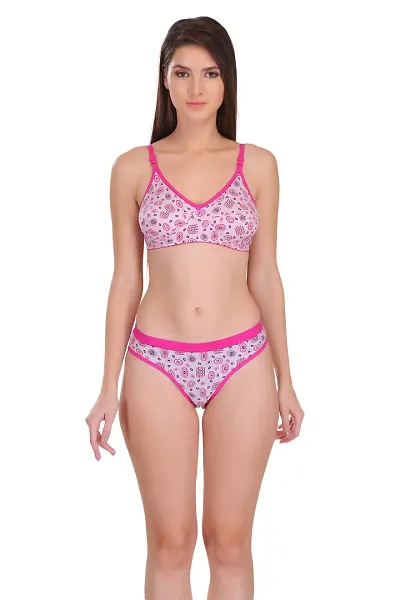 Net and Cotton Bra Panty Set, Pattern : Printed, Color : Multiple Colors at  Rs 499 / Set in Mumbai