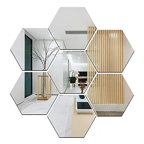 Hexagon Acrylic Mirror Wall Stickers