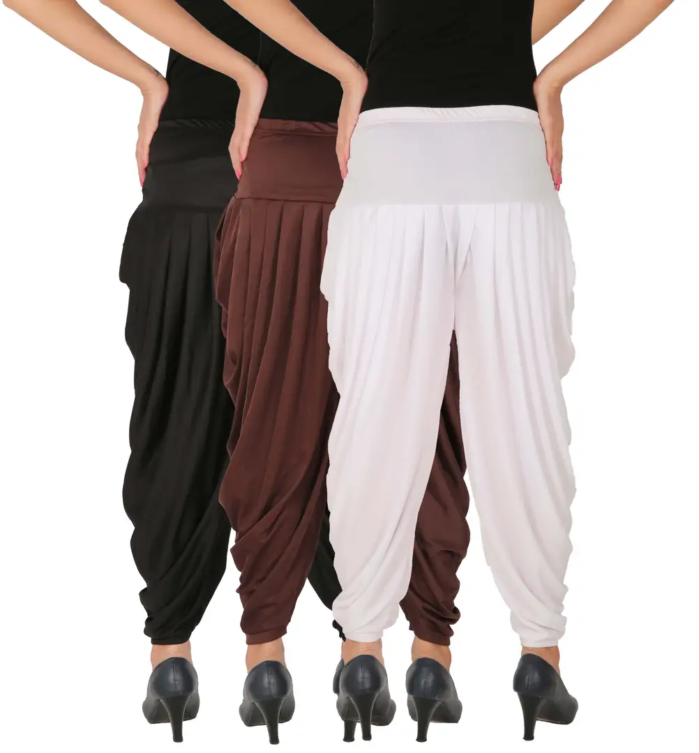 Buy JUBILATE Women's Rayon Traditional Dhoti Pants Patiala Salwar Bottom  Wear | Ethnic Wear Relaxed Stylish Loose Fit | Harem Pants - White Online  at Best Prices in India - JioMart.