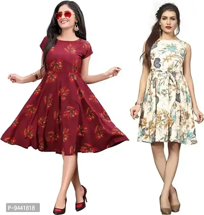 Buy Leriya Fashion One Piece Dress for Women| Mini Dress for Women|  Birthday Dress for Women (Small, Brown) at Amazon.in