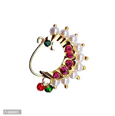 Nose Ring Gold Plated Small Nose and Ear Jewelry Indian Ethnic For Girl  Woman | eBay