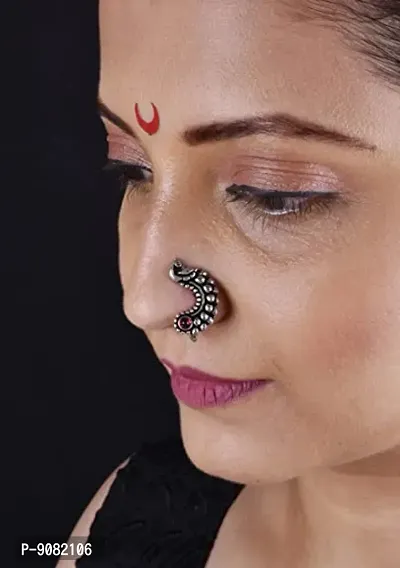 Love Gold Bajirao Mastani KASHIBAI's clip on Nath traditional Maharashtrian  nose ring for Women (BMKNat) 40 mm - EASYCART