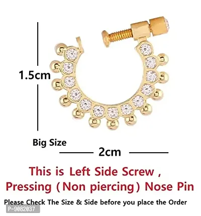 Amazon.com: 0.02 ct Real Diamond Nose Stud 14K Yellow Gold Nose Ring  Internally Threaded 8 MM Screw Back HI Color : Clothing, Shoes & Jewelry