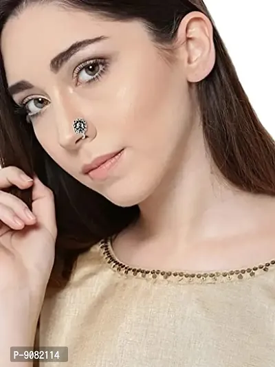 Nose ring in black shop metal