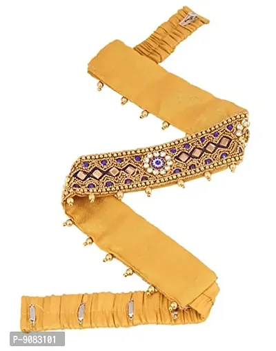 Granthi Enterprise Fashions Traditional embroidery cloth Saree Waist Belt  stretchable Kamarpatta kamarband for Women, Kodi mirror sari belt(pack of  1)