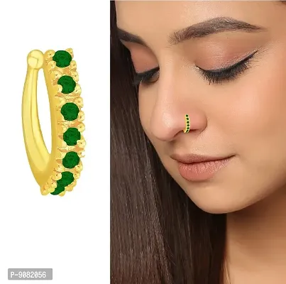 VAMA Cubic Zirconia Gold-plated Plated Metal Nose Ring Price in India - Buy  VAMA Cubic Zirconia Gold-plated Plated Metal Nose Ring Online at Best  Prices in India | Flipkart.com