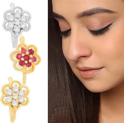 Nose studs without piercing clearance