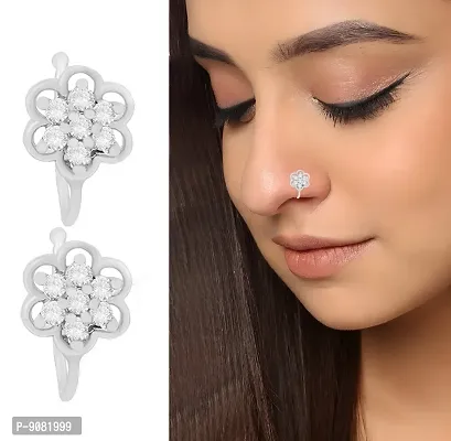 Buy Priyaasi Silver Nose Ring Online At Best Price @ Tata CLiQ