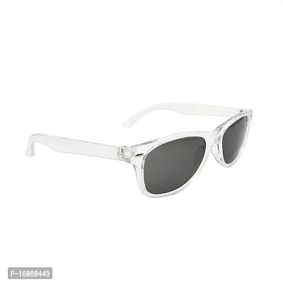 Retro Sports Clear Frame Polarized Square Sunglasses | Fashion Eyelinks