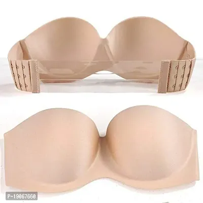 Buy Classic Curves Women's Padded Transparent Strapless Seamless Underwire Push  Up Bra (Beige, Free Size) Online In India At Discounted Prices