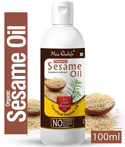 Mia Khalifa Pure And Natural Organic Sesame Oil For Skin And Hair 100 Ml Hair Oil 200 Ml