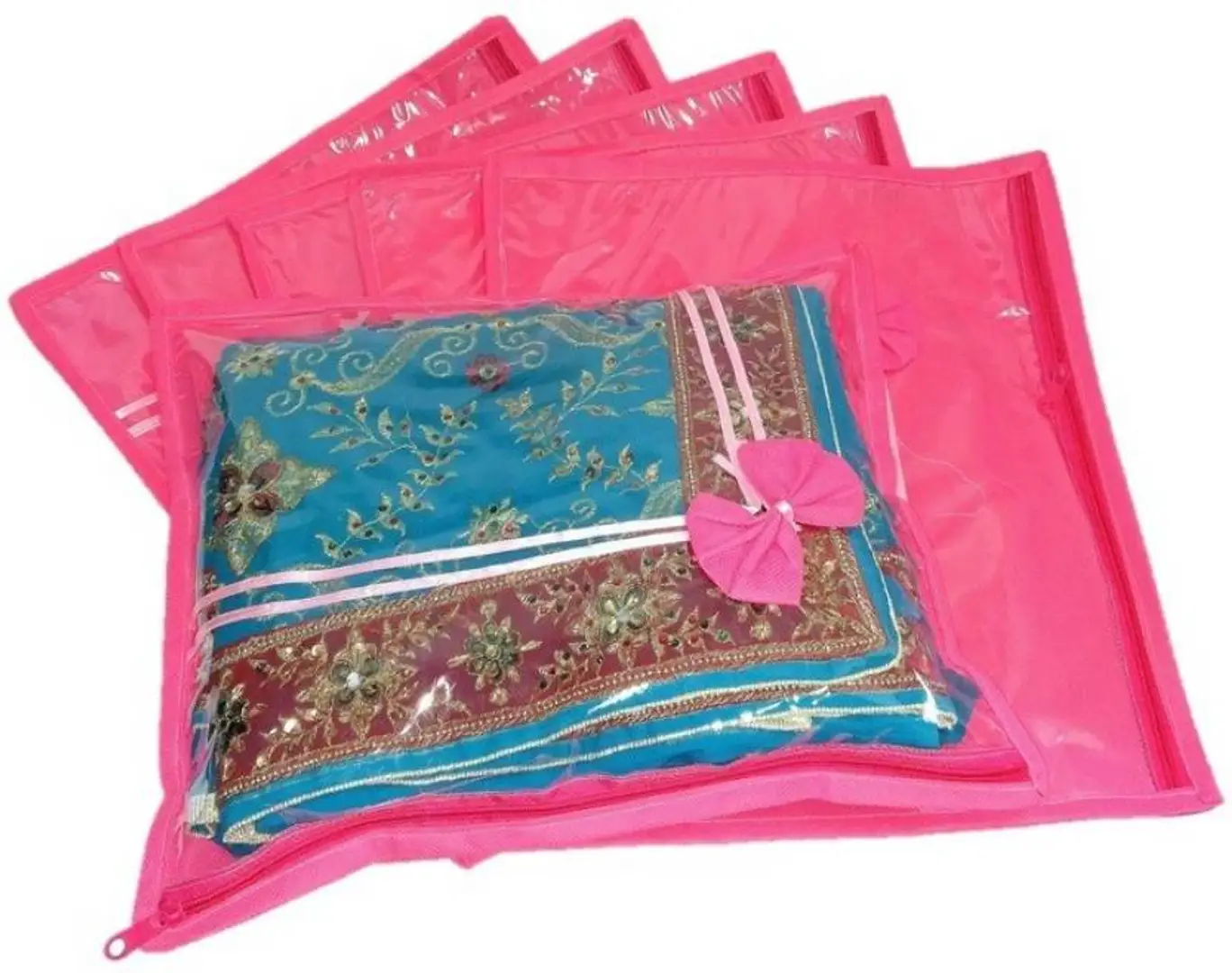 Buy Homeleven Saree Cover Saree Bag Cloth Storage Bag Lahga Clothes Cover  Saree Organizer 9 Inch Online at Best Prices in India - JioMart.