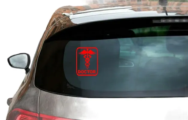 Doctor sticker clearance on car