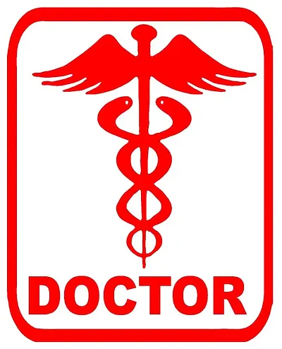 Doctor sticker hotsell on car