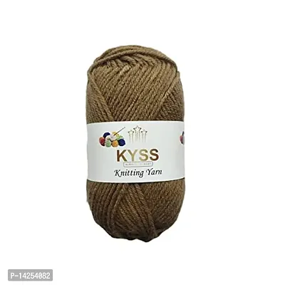 Kyss Magnus Wool, 300 Gm Thick Yarn (1 Ball 100 Gram Each) Best Used With Knitting Needles, Crochet Needles Dyed Shade No- 24