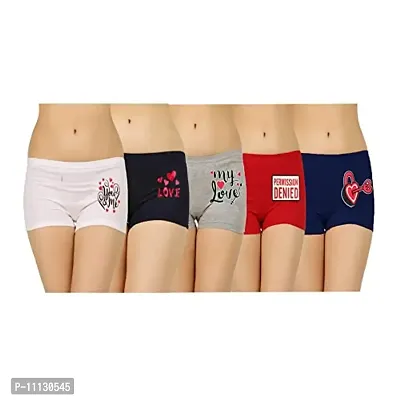 Buy blacktail Women's Cotton Boyshort Panties (Pack of 6; 95 cm