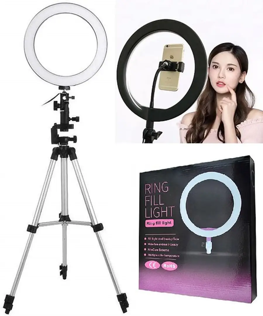 LED Ring Light with Tripod Stand at Rs 180/piece | LED Ring Light in New  Delhi | ID: 22621012212
