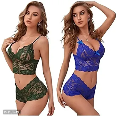 Buy XAWONA X3 Women Baby Doll Dress Nightwear , Designer Lace Transparent  Net Western Dress Sexy wear for Nights Blue (Free Size, Royal Blue+Black)  Online In India At Discounted Prices