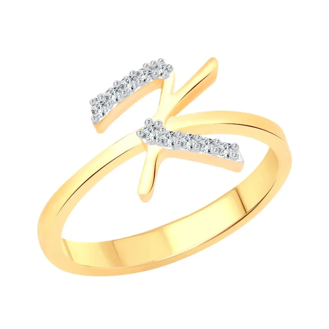 HUASAI Initial Ring for Women Gold Ring with Initial India | Ubuy