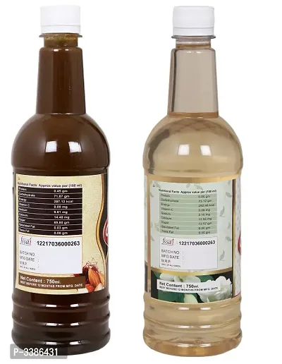 Navkar Kesar Thandai  Bela|Jasmine Flower Syrup Sharbat Pack Of 2 (750 ml Each)-thumb3