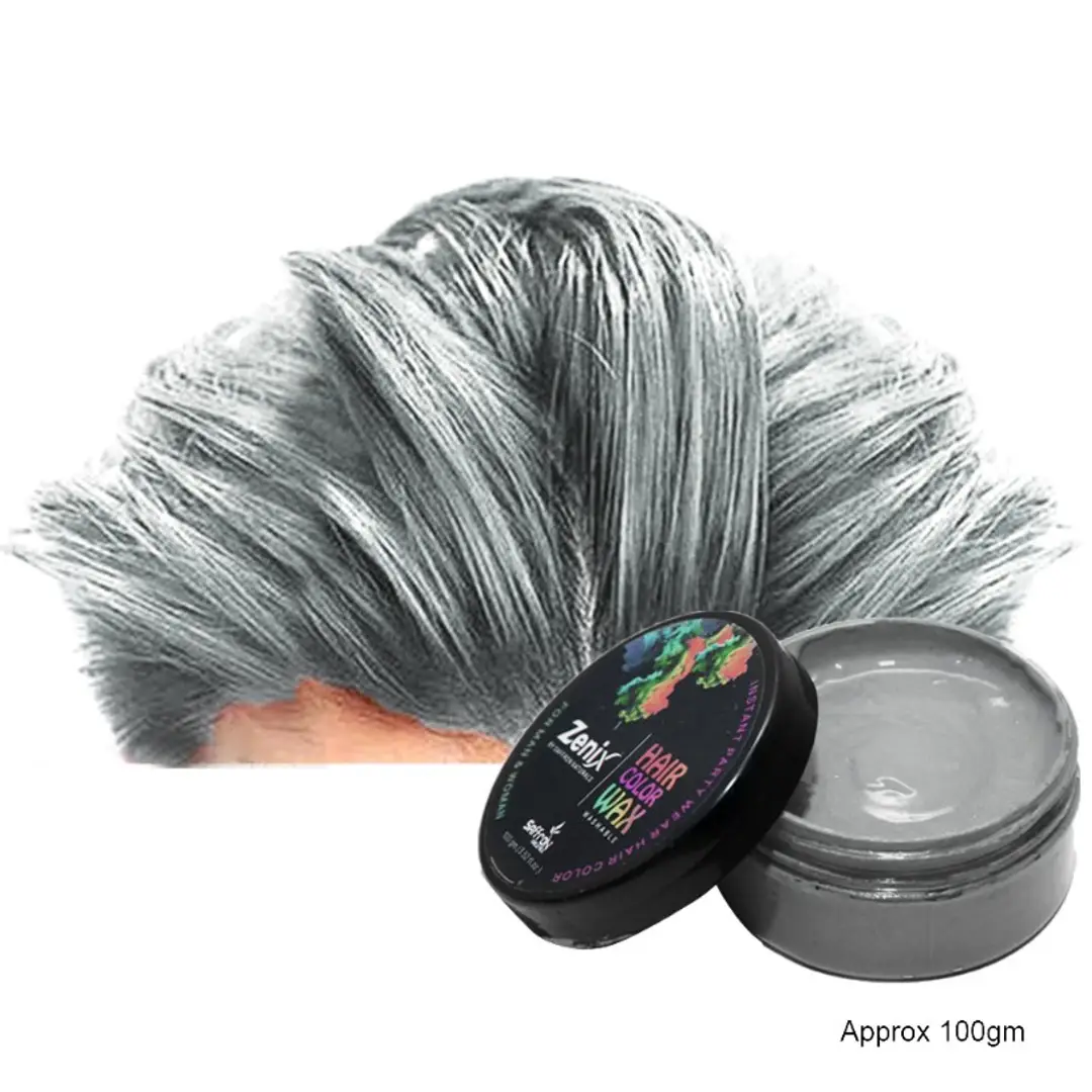 Temporary Hair color (Pack of 1, SILVER) Hair Wax (100 g) Temporary Hair color (Pack of 1, SILVER) Hair Wax (100 g)
