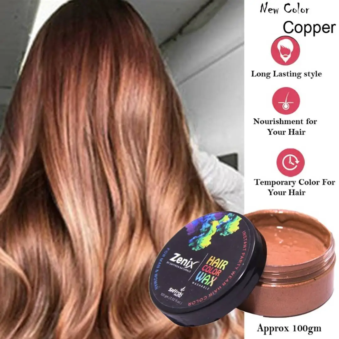 COPPER Hair Color Wax Temporary Hair Color Wax Hair Styling Color Wax Hair  Color (COPPER)