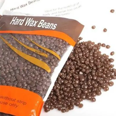 Hard wax beans strip less wax hair removal wax bikini hot wax 100 Grams Wax  (100 g) Chocolate