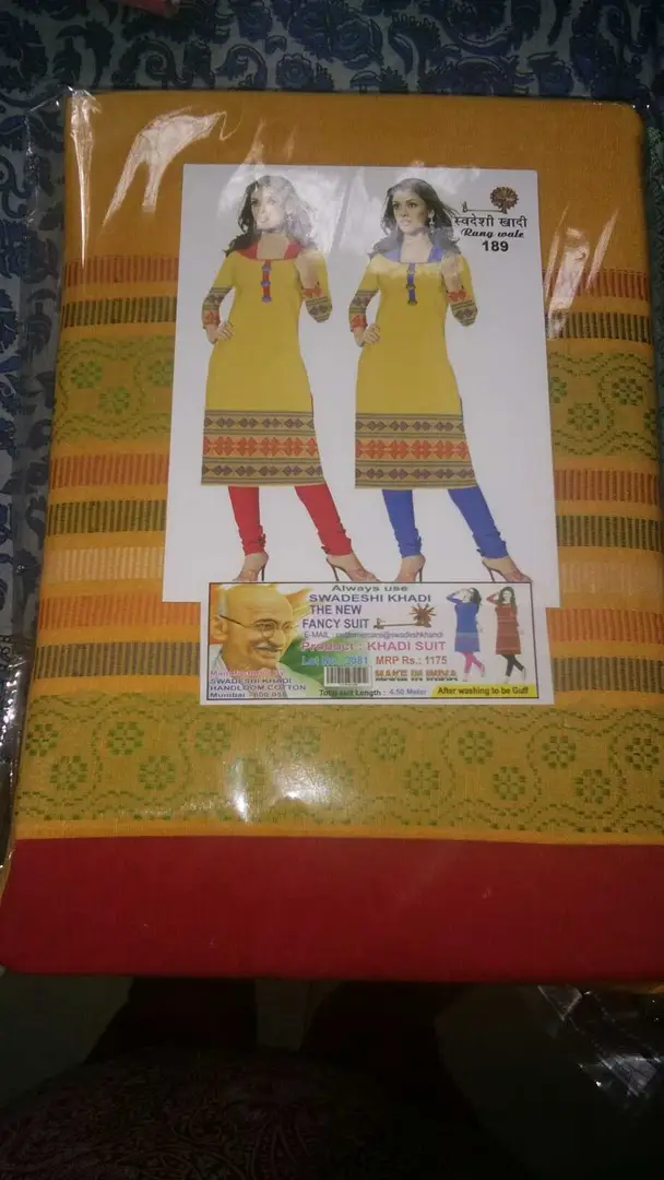 swadeshi khadi handloom cotton dress