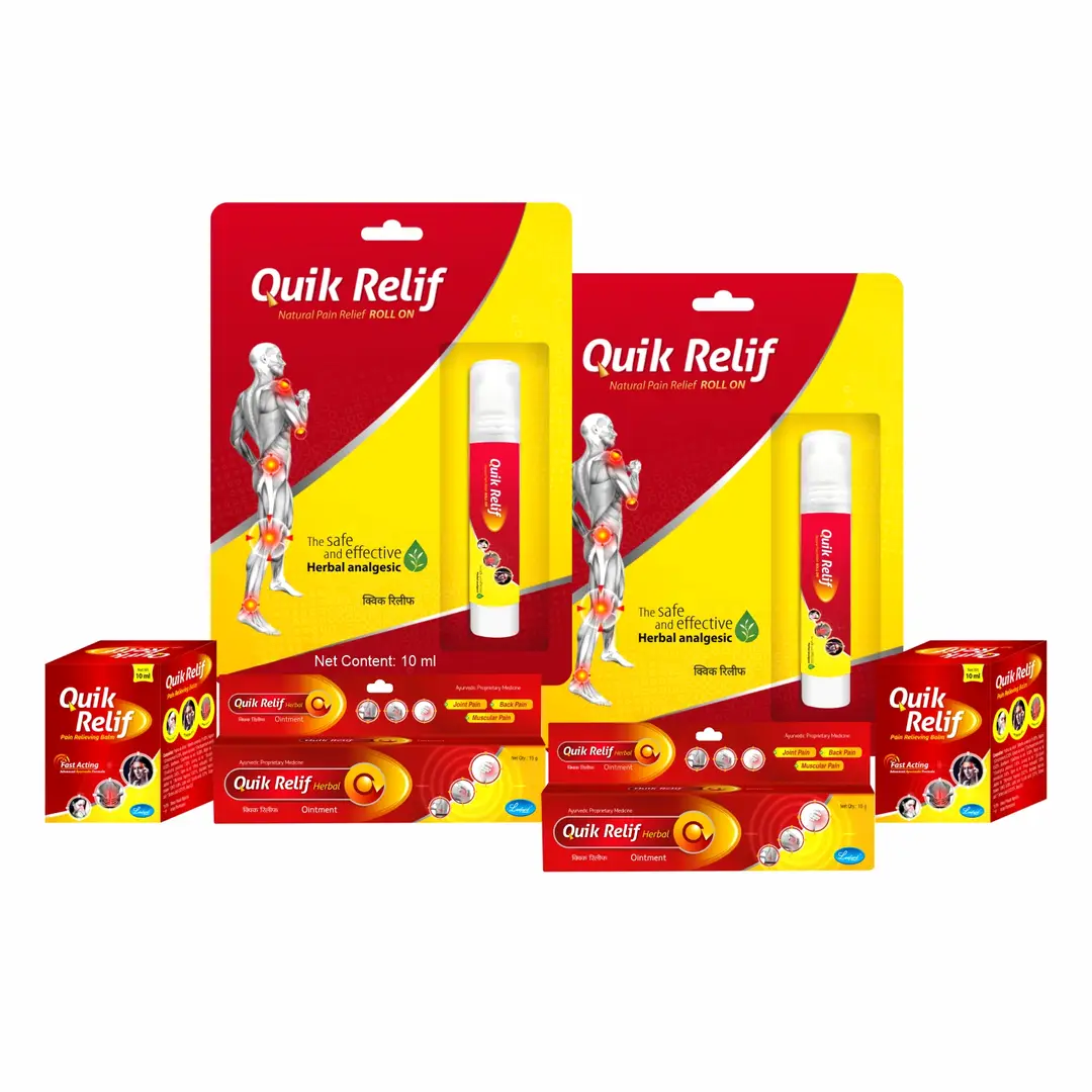 Buy Quik Relif Herbal Ointment (2x15g) + Herbal Pain Relieving Balm ...