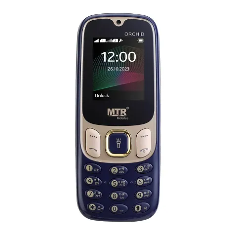 MTR Orchid(Dark Blue) Phone with 1.77 INCH Display,1100 MAH Battery,Contains Many Indian Language,Vibration