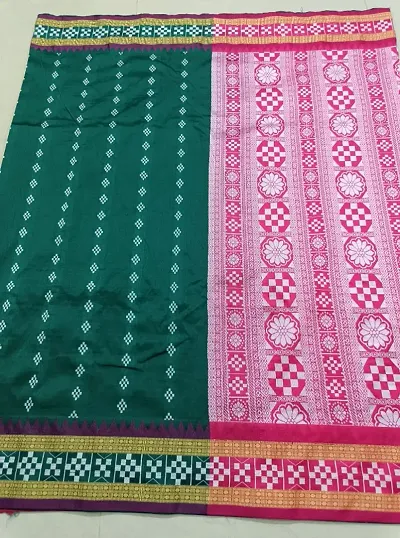 Pink Green Pasapalli Sambalpuri Silk Saree- Odisha Handloom Sarees,Sambalpuri  Silk saree | BigRayn.com