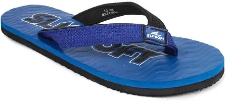 Royal Blue Coloured Fabricated Slippers