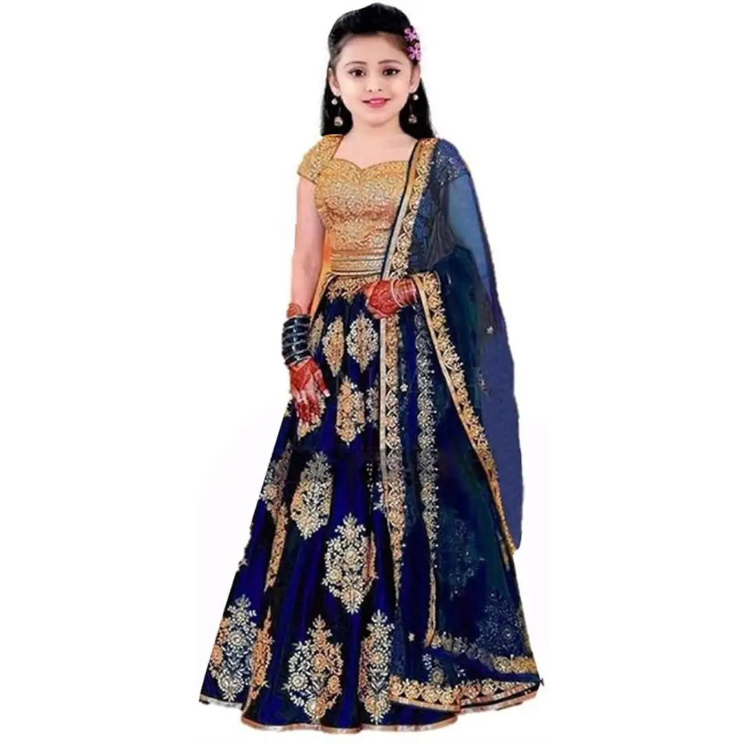 Blue Colored Lehenga Choli Set From Betty Ethnic | Kids lehenga, Kids  ethnic wear, Girl outfits