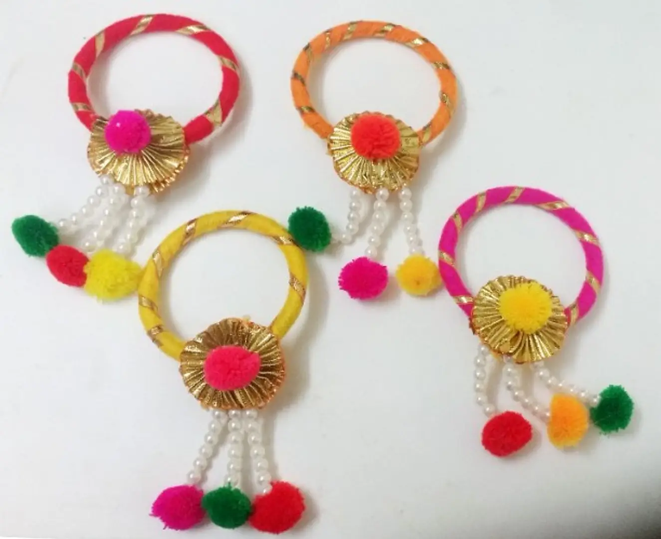 Handmade gota store bangles