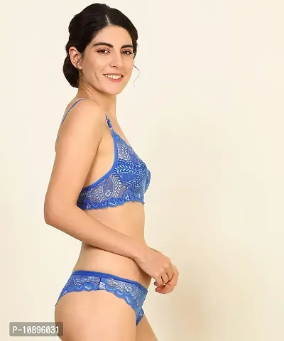 Beach Curve - Women Net Bra Panty Set for Lingerie Set ( Pack of 1