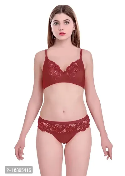 Buy Bridal Bra Panty Set Lingerie Set for Women Sexy and hot Honeymoon Bra  Panty Set Red at
