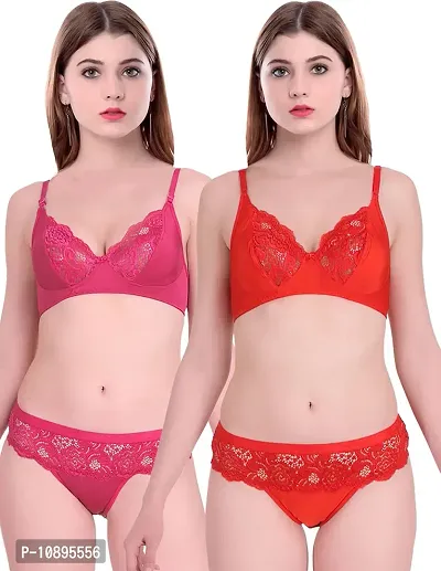 Buy Beach Curve Women Net Bra Panty Set for Lingerie Set ( Pack of