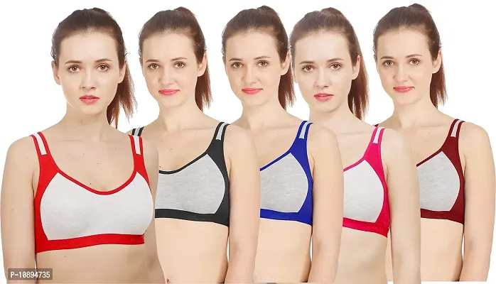 StyFun Sports Bra Panty Set for Women Combo Pack Gym Yoga Running