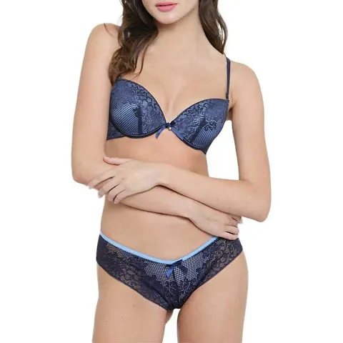 Buy Kliznil Women's Front Closure Push Up Lace Padded Bras Panty Sexy  Lingeries Set for Honeymoon swimwear Bikini (Purple, 36) Online In India At  Discounted Prices