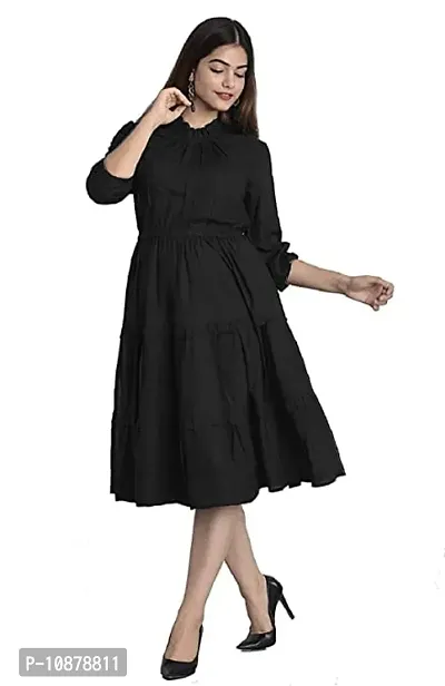 Girls plain hotsell black dress